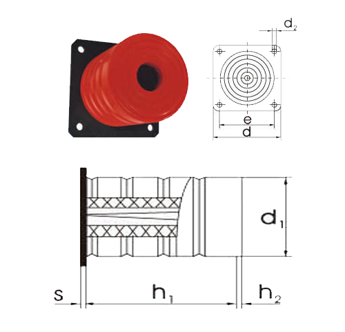 JHQ-H型（法蘭盤式代保險繩式）